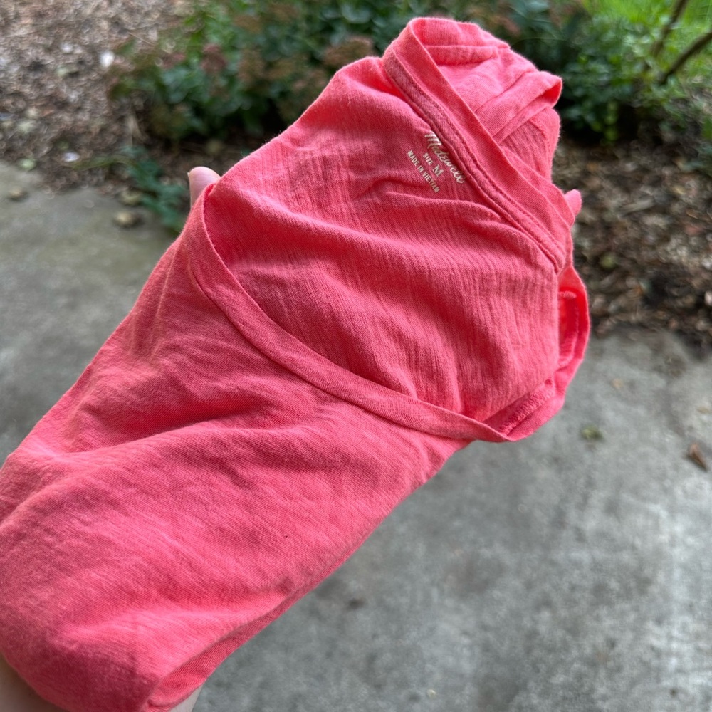 Madewell Pink Sleeveless Tank Top, Lightweight & Soft! Women's Size M - Picture 2 of 5